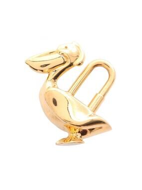 Hermes Pelikan Padlock Bag Charm Holder #297025H51B